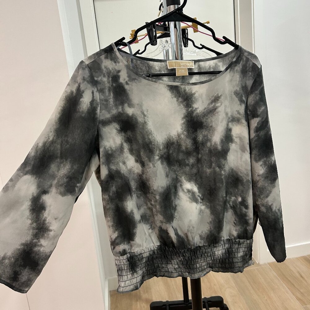 Michael Michael Kors Women’s M Galaxy Tie Dye Sheer Blouse